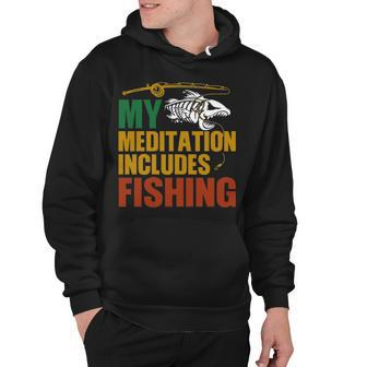 Meditation Incudes Fishing Hoodie - Seseable