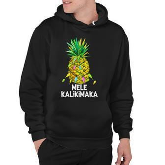 Mele Kalikimaka Pineapple Christmas Lights Hoodie - Monsterry