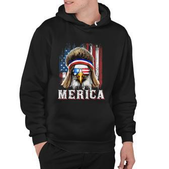 Merica Eagle Mullet 4Th Of July American Flag Stars Stripes Hoodie - Monsterry