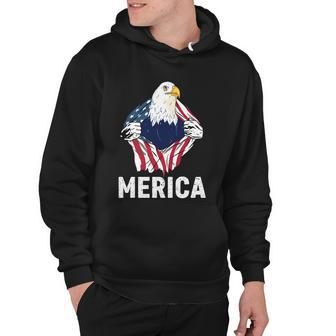 Merica Eagle Mullet 4Th Of July Funny Usa American Flag Great Gift Hoodie - Monsterry DE
