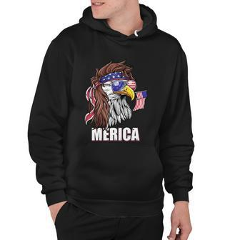Merica Eagle Mullet 4Th Of July Usa American Flag Patriotic Great Gift Hoodie - Monsterry
