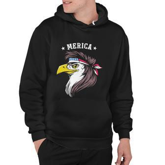 Merica Funny Gift Funny Eagle Mullet Funny Gift 4Th Of July Funny Gift Patriotic Hoodie - Monsterry CA