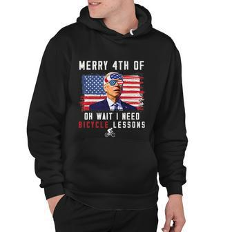 Merry 4Th Of July Biden Bike Bicycle Falls Off Funny V4 Hoodie - Monsterry DE