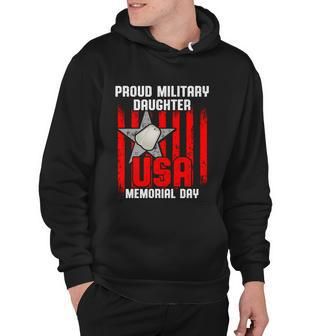 Military Daughter Freedom Memorial Day Funny Gift Hoodie - Monsterry AU