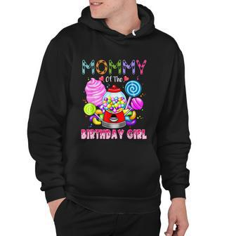 Mommy Of The Birthday Girl Candyland Candy Birthday Party Hoodie - Monsterry CA