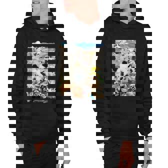 Mt Rushmore Wild Animals Selfie Hoodie - Thegiftio