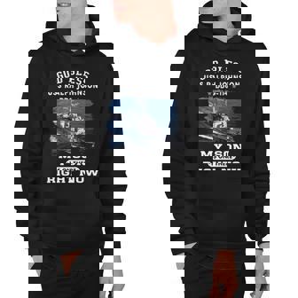 My Son Is On Uss Ralph Johnson Ddg Hoodie - Monsterry