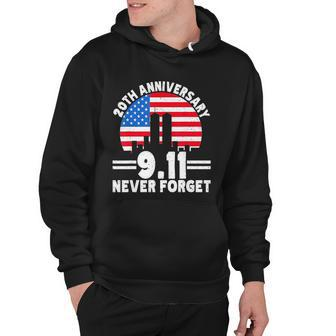 Never Forget 9 11 20Th Anniversary Retro Patriot Day Hoodie - Thegiftio UK