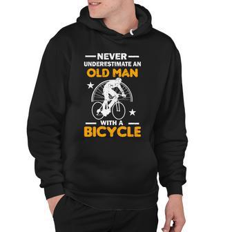 Never Underestimate An Old Man With A Bicycle V2 Hoodie - Monsterry DE