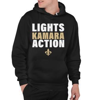 New Orleans Lights Kamara Action Funny Football Hoodie - Thegiftio UK