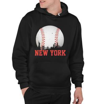 New York Skyline Baseball Sports Fan Hoodie - Monsterry DE