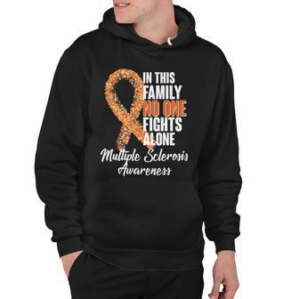 No One Fights Alone Multiple Sclerosis Awareness Hoodie - Monsterry