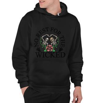 No Rest For The Wicked Halloween Quote Hoodie - Monsterry