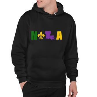 Nola Mardi Gras New Orleans Hoodie - Monsterry