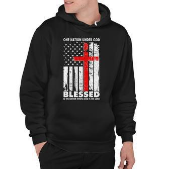 One Nation Under God Blessed Tshirt Hoodie - Monsterry AU