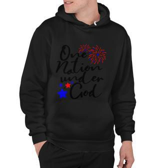 One Nation Under God Firework 4Th Of July Hoodie - Monsterry AU