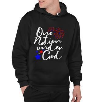 One Nation Under God Firework 4Th Of July V2 Hoodie - Monsterry