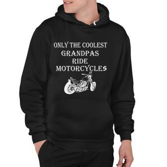 Only The Coolest Grandpas Ride Motorcycles Bike Hoodie - Thegiftio UK