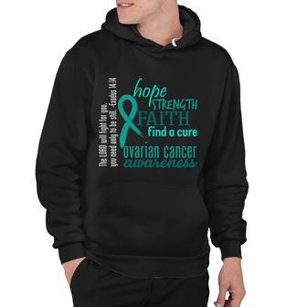 Ovarian Cancer Awareness Hope Faith Love Hoodie - Monsterry DE