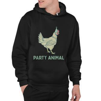 Party Animal Chicken Birthday Chicken Birthday Hoodie - Monsterry AU
