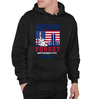 Patriot Day Never Forget Us Flag September Th Graphic Design Printed Casual Daily Basic Hoodie - Thegiftio UK