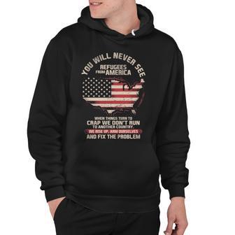 Patriot Refugees From America V2 Hoodie - Monsterry AU