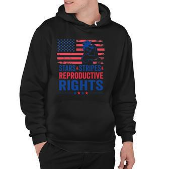 Patriotic 4Th Of July Stars Stripes Reproductive Right Hoodie | Mazezy