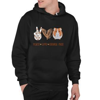 Peace Love Guinea Pigs Gift For Guinea Pigs Lover Tshirt Hoodie - Monsterry