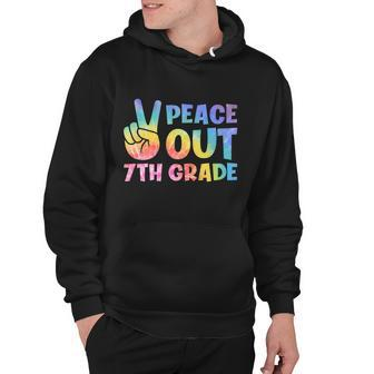 Peace Out 7Th Grade 2022 Graduate Happy Last Day Of School Great Gift Hoodie - Monsterry