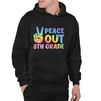 Peace Out 8Th Grade 2022 Graduate Happy Last Day Of School Gift V2 Hoodie - Monsterry