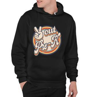 Peace Out Pregiftk Retro Graduation Happy Last Day Of School Funny Gift Hoodie - Monsterry AU
