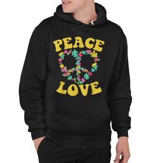 Peace Sign Love 60S 70S Tie Dye Hippie Halloween Costume V7 Hoodie - Seseable