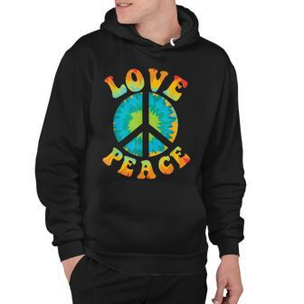 Peace Sign Love 60S 70S Tie Dye Hippie Halloween Costume V9 Hoodie - Seseable
