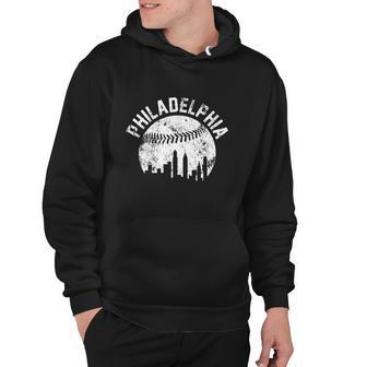 Philadelphia Baseball City Skyline Vintage Tshirt Hoodie - Monsterry CA