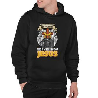 Photography Camera Photographer Cameraman Jesus Christian Meaningful Gift Hoodie - Monsterry AU