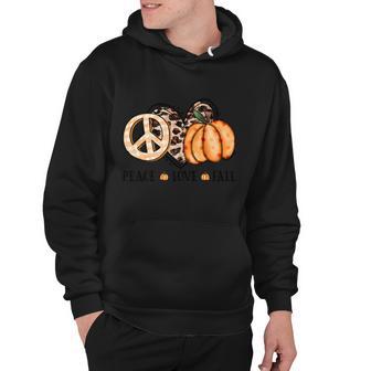 Pleace Love Fall Thanksgiving Quote Hoodie - Monsterry CA