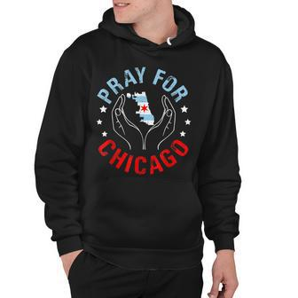 Pray For Chicago Chicago Shooting Support Chicago Hoodie - Seseable