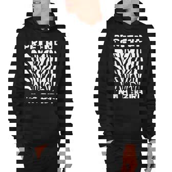 Pretend Im A Zebra Halloween Office Night Party Costume Hoodie - Seseable