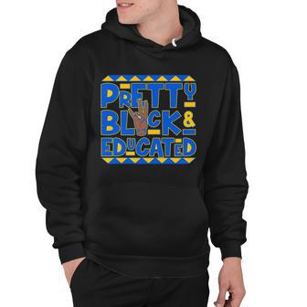 Pretty Black And Educated Sigma Gamma Rho Hand Sign Hoodie - Monsterry