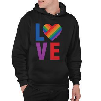 Pride Love Heart Lgbtq Pride Month Lbgt Hoodie - Monsterry UK