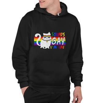 Pride Month Cat Sounds Gay I Am In Lgbt Hoodie - Monsterry DE