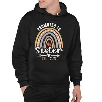 Promoted To Sister 2022 Pregnancy Announcement New Sister Hoodie - Thegiftio UK