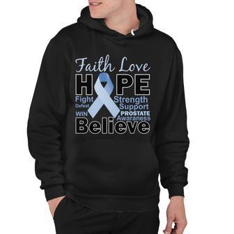 Prostate Cancer Awareness Faith Hope Hoodie - Monsterry