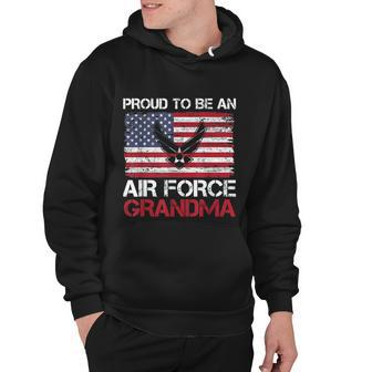 Proud Air Force Grandma Funny American Flag V2 Hoodie - Thegiftio UK
