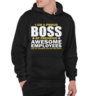 Proud Boss Of Freaking Awesome Employees Tshirt Hoodie - Monsterry AU