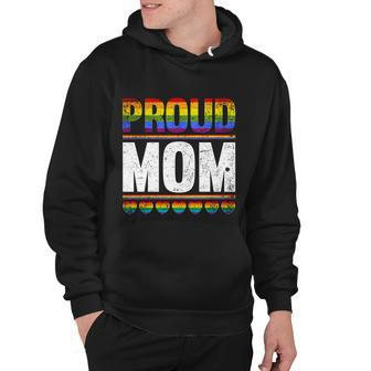 Proud Lesbian Mom Queer Mothers Day Gift Rainbow Flag Lgbt Gift Hoodie - Monsterry CA