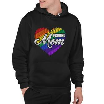 Proud Mom Mothers Day Gift Lgbtq Rainbow Flag Gay Pride Lgbt Cool Gift Hoodie - Monsterry AU
