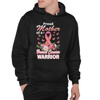 Proud Mother Of A Breast Cancer Warrior Hoodie - Thegiftio UK