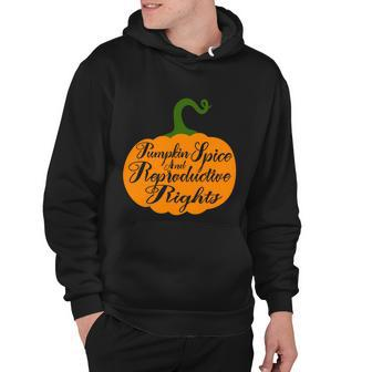 Pumpkin Spice And Reproductive Rights Fall Feminist Choice Gift V2 Hoodie - Monsterry DE