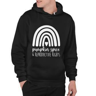 Pumpkin Spice And Reproductive Rights Rainbow Halloween Gift Hoodie - Monsterry AU